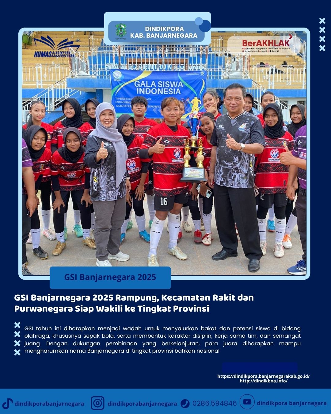 GSI Banjarnegara 2025 Rampung, Kecamatan Rakit dan Purwanegara Siap Wakili ke Tingkat Provinsi